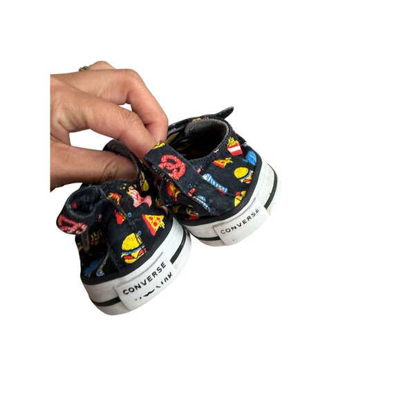 CONVERSE Kids French Fry Snacks Sneakers Size 8 - Picture 5 of 6